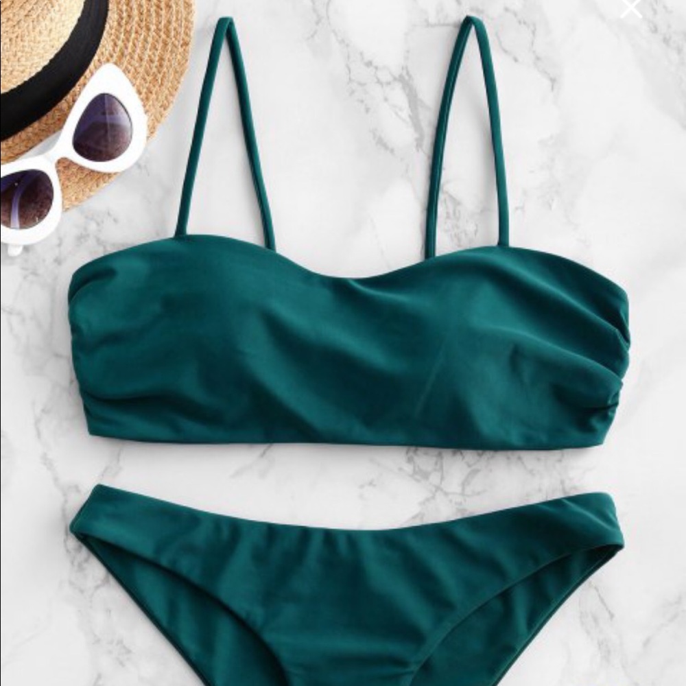 Peacock Blue Zaful Bikini